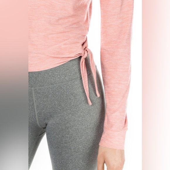 KYODAN Long Sleeve Side Tie
Moss Jersey Top Color — Coral Almond Heather - Picture 2 of 7